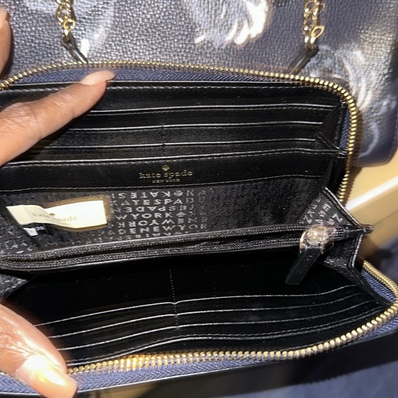 TWOFER: Kate Spade Briar Lane Night Rose Shoulder Bag - Picture 8 of 9